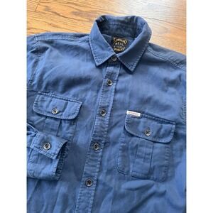 Sendero Provisions Sedona Blue Button-Up Shirt Men's Medium Americana Workwear